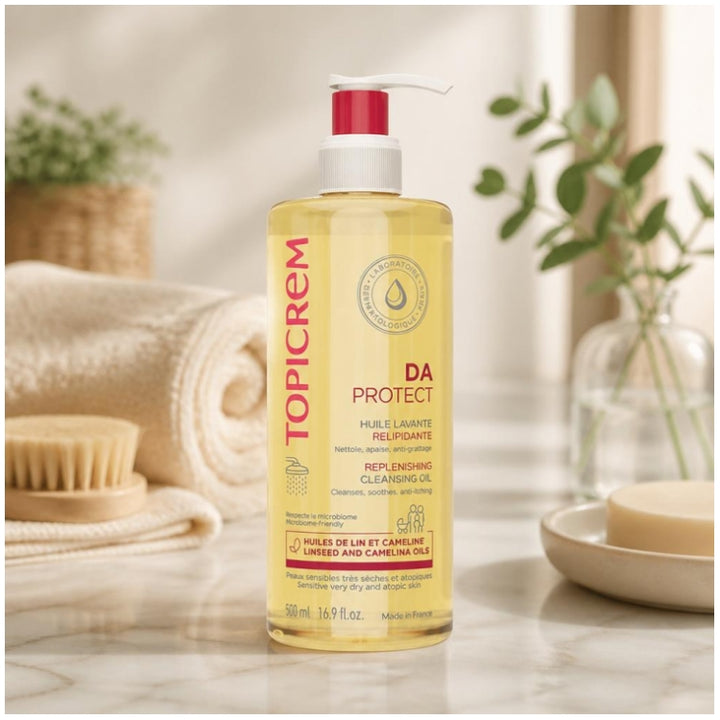 Topicrem Da Protect Relipid+ Cleansing Oil very dry and atopic sensitive skin 500ml (16.90fl oz)