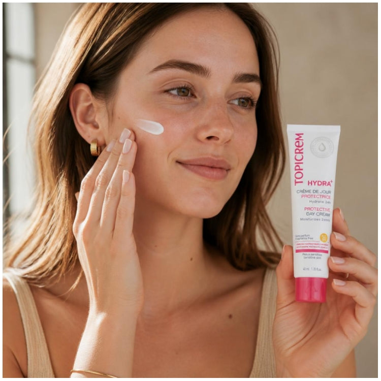 Topicrem Hydra+ كريم نهاري واقٍ للبشرة الحساسة SPF50 40ml