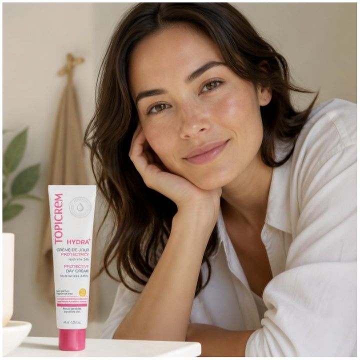 Topicrem Hydra+ كريم نهاري واقٍ للبشرة الحساسة SPF50 40ml