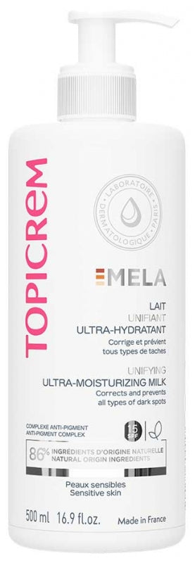 Topicrem Mela Lait ultra-hydratant unifiant