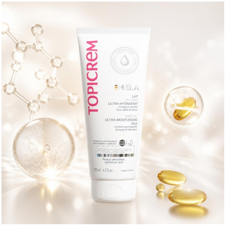 Topicrem Mela Lait ultra-hydratant unifiant