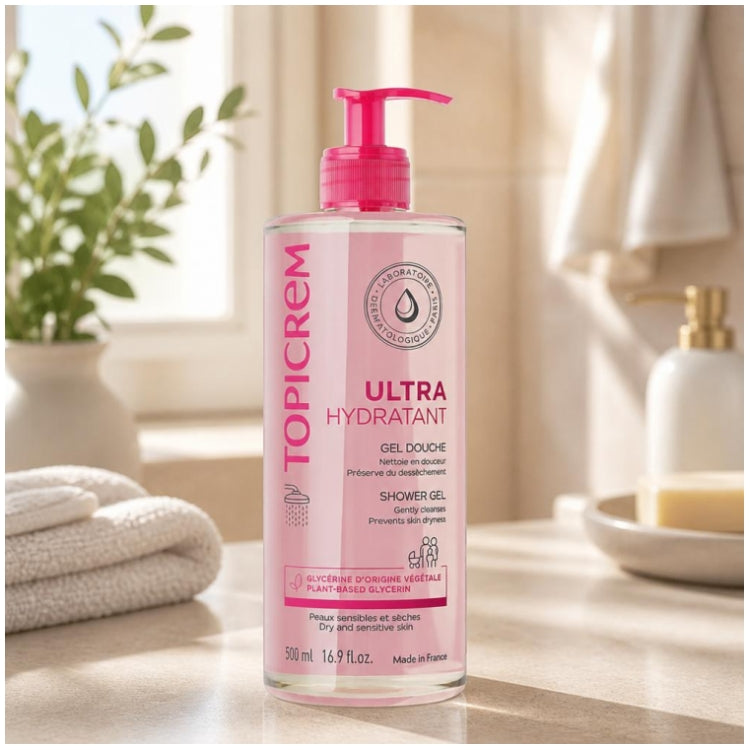 Topicrem Ultra-Hydrating Gel douche ultra-hydratant pour peaux sensibles 500ml