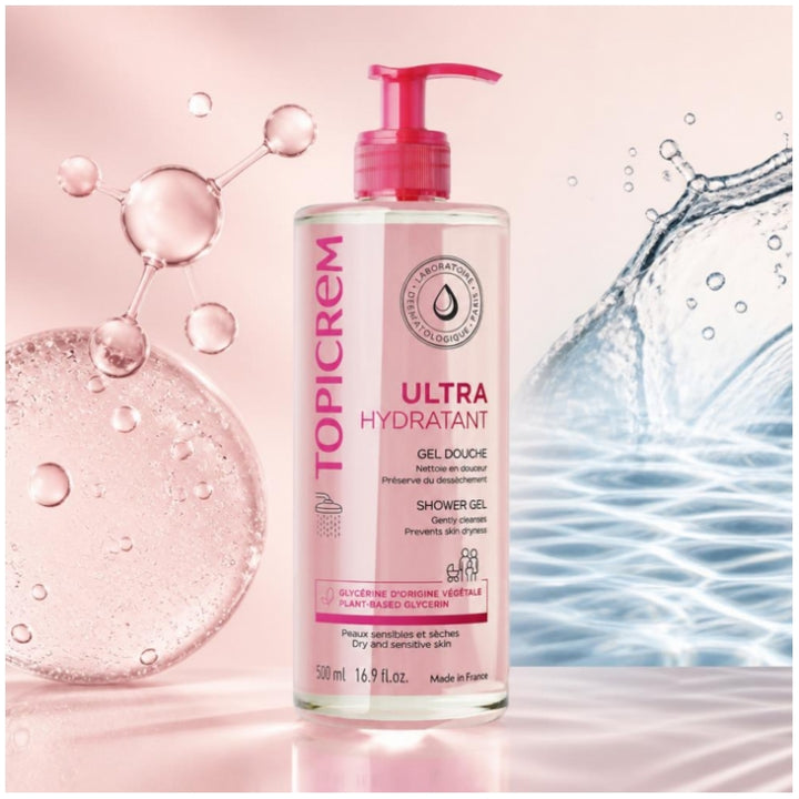 Topicrem Ultra-Hydrating Gel douche ultra-hydratant pour peaux sensibles 500ml