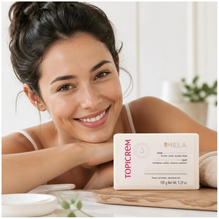 Topicrem Mela Unifying Exfoliating Soap Bar 150g (5.29 oz)