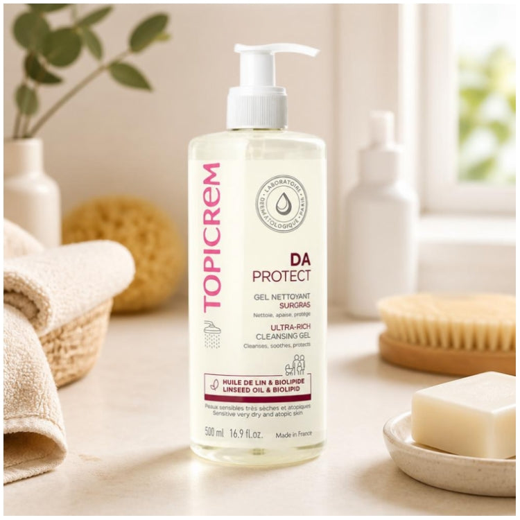 Topicrem DA Ultra Rich Cleansing Gel for Atopic Skin 500ml (16.90 fl oz)