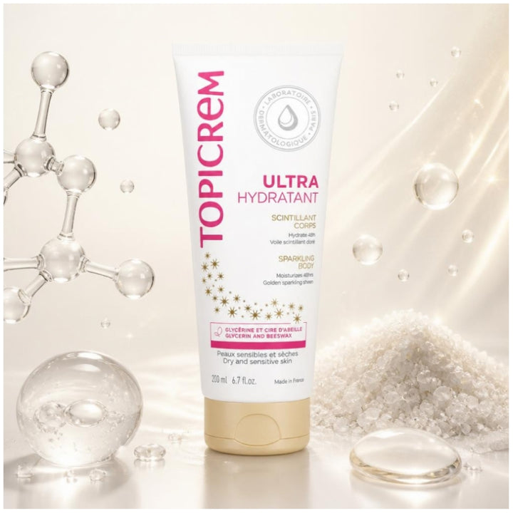 Topicrem Ultra-Moisturizing مرطب جسم لامع للبشرة الحساسة 200ml
