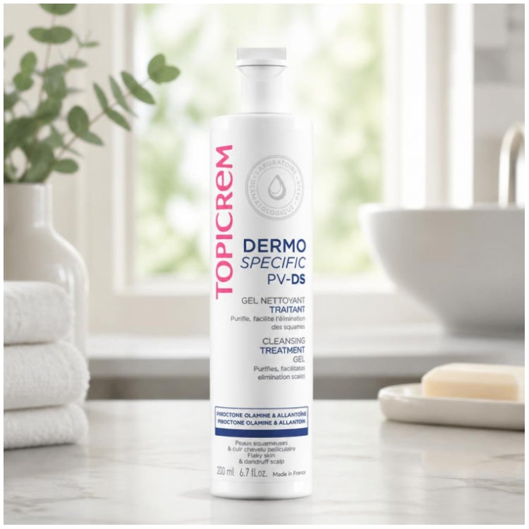 Topicrem PV/DS Pv/ds Cleansing Gel For Flaky Skin And Dandruff Scalp 200ml (6.76fl oz)