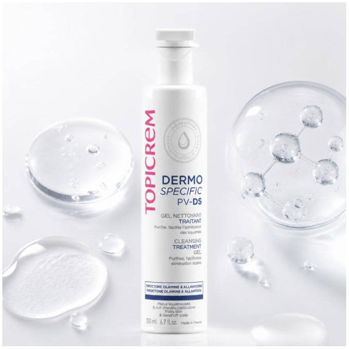 Topicrem PV/DS Pv/ds Cleansing Gel For Flaky Skin And Dandruff Scalp 200ml (6.76fl oz)