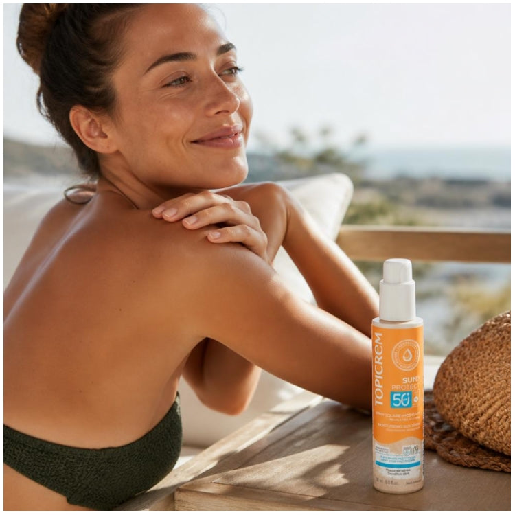 Topicrem Sun Protect بخاخ واقٍ من الشمس مرطّب SPF50+ 150 ml
