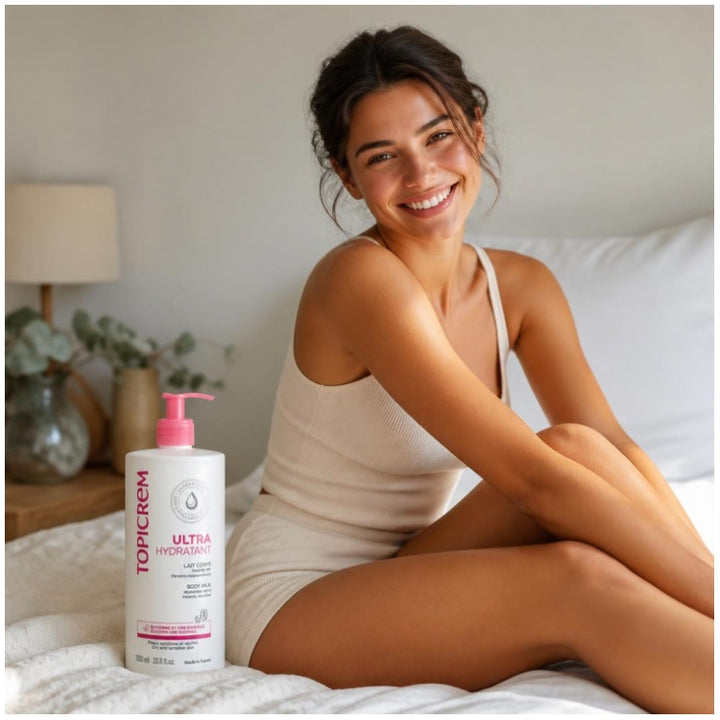 Topicrem Ultra-Hydrating Lait Corps Ultra-Hydratant Peaux Sensibles et Sèches 1L
