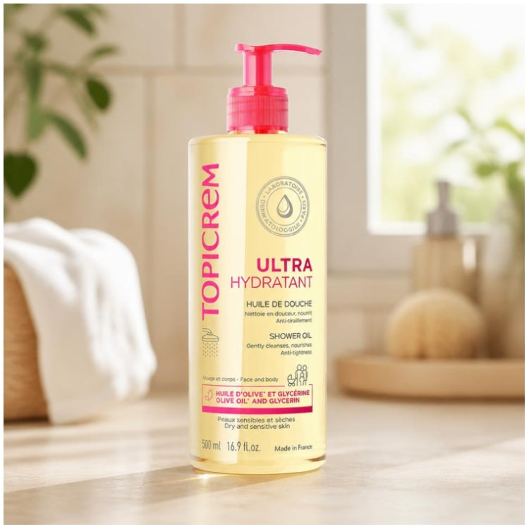 Topicrem Ultra-Hydrating Shower Oil 500ml (16.90fl oz)