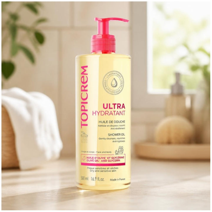 Topicrem Ultra-Hydrating Shower Oil 500ml (16.90fl oz)