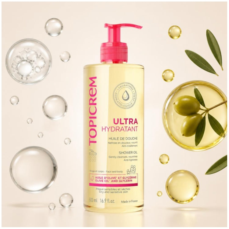Topicrem Ultra-Hydrating Shower Oil 500ml (16.90fl oz)