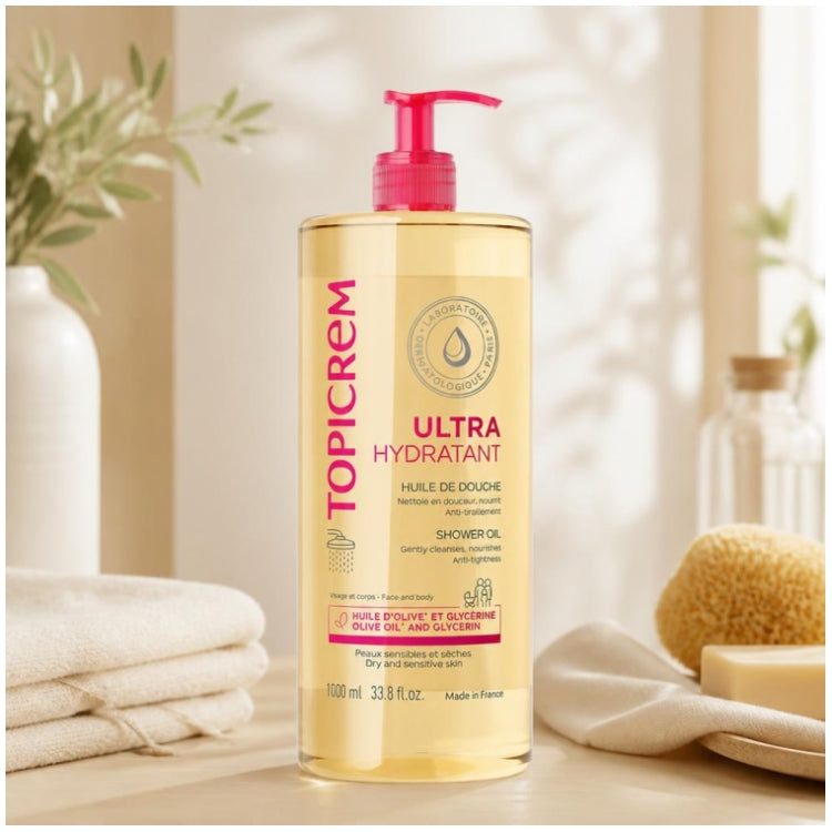 Topicrem Ultra-Hydrating زيت استحمام 1000ml