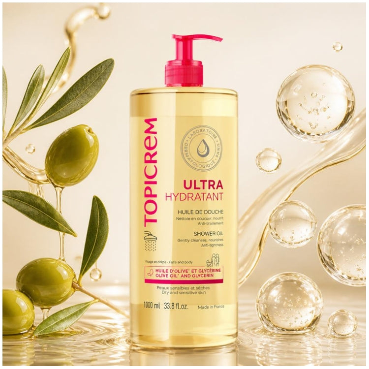 Topicrem Ultra-Hydrating زيت استحمام 1000ml