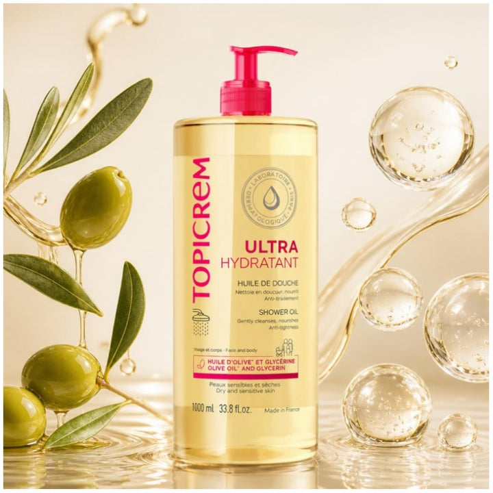 Topicrem Ultra-Hydrating زيت استحمام 1000ml