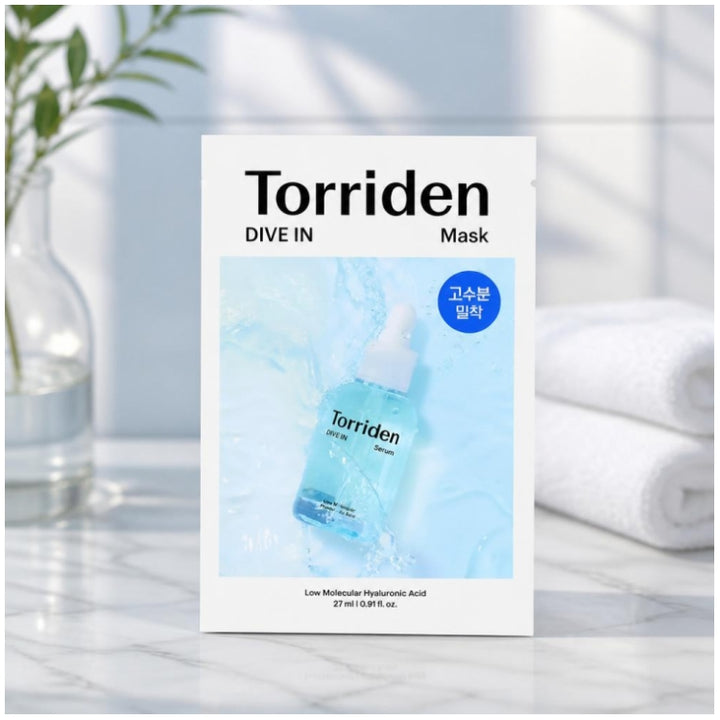 Torriden Dive In Mascarilla facial de tejido hidratante con ácido hialurónico de bajo peso molecular 1 x unit