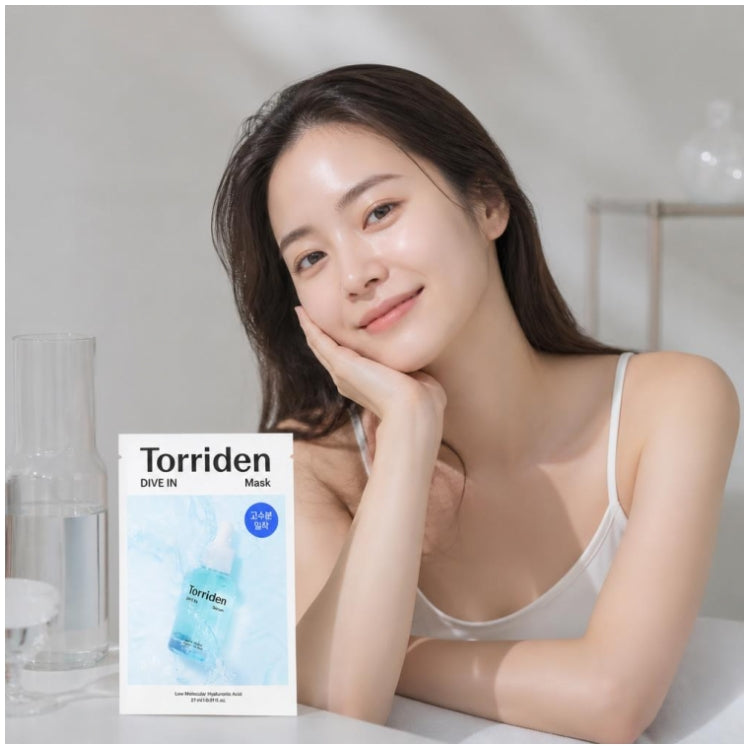 Torriden Dive In Mascarilla facial de tejido hidratante con ácido hialurónico de bajo peso molecular 1 x unit