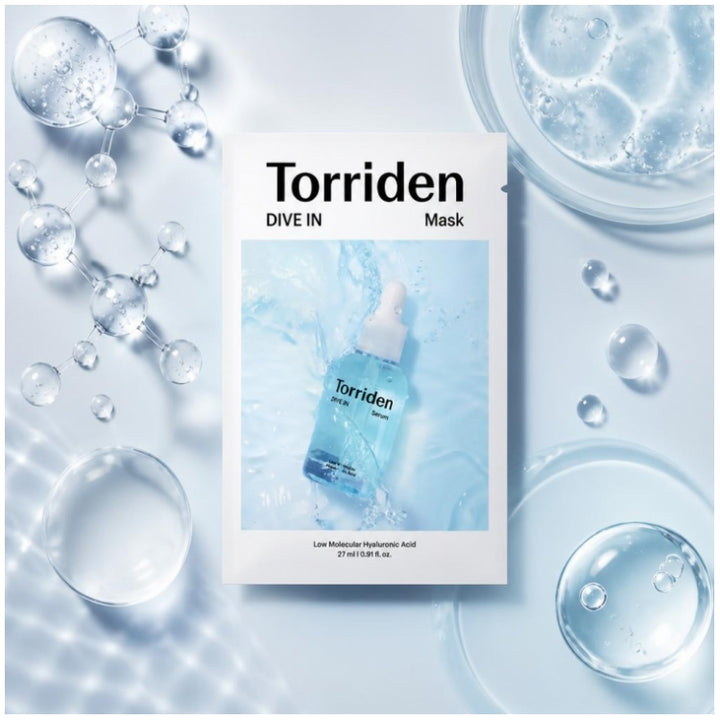 Torriden Dive In Mascarilla facial de tejido hidratante con ácido hialurónico de bajo peso molecular 1 x unit