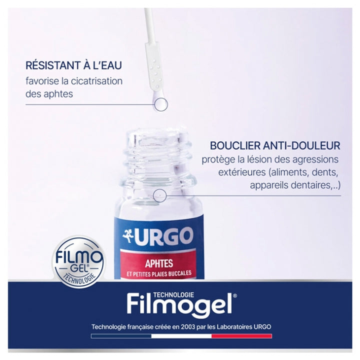 Urgo Filmogel Mouth ulcer and minor oral wound treatment 6ml (0.2fl oz)