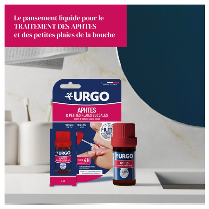 Urgo Filmogel Mouth ulcer and minor oral wound treatment 6ml (0.2fl oz)