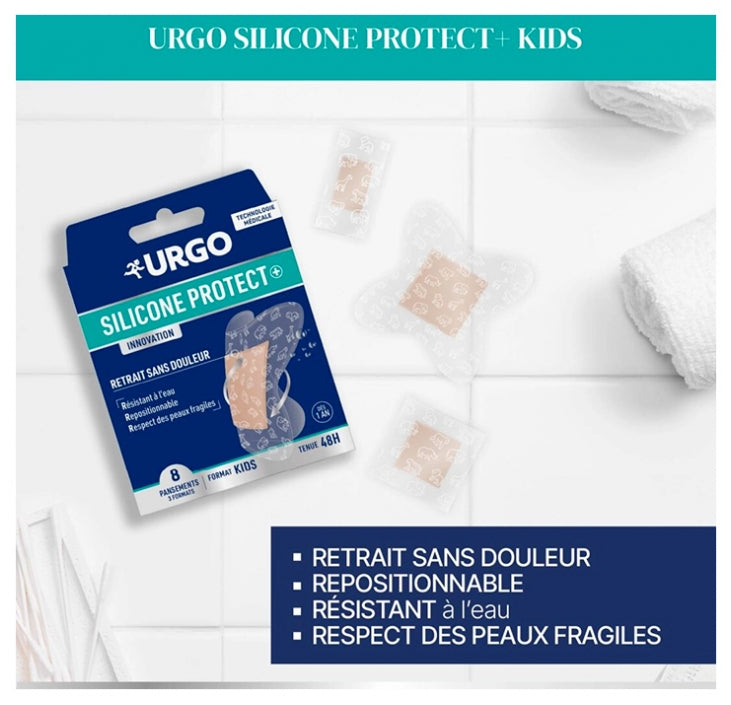 Urgo Silicone Protect+ Kids لصقات 8 units