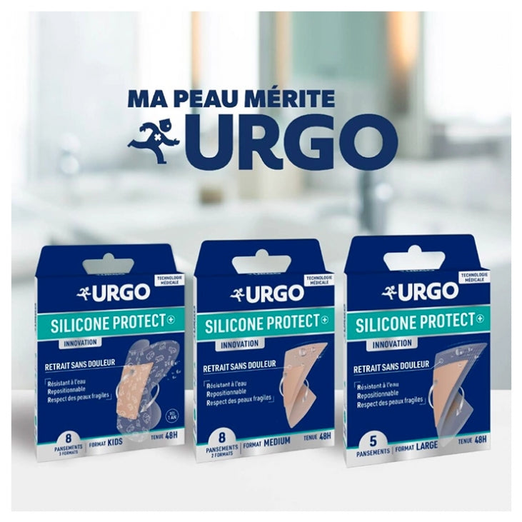 Urgo Silicone Protect+ Kids لصقات 8 units