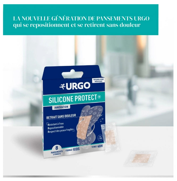 Urgo Silicone Protect+ Kids لصقات 8 units