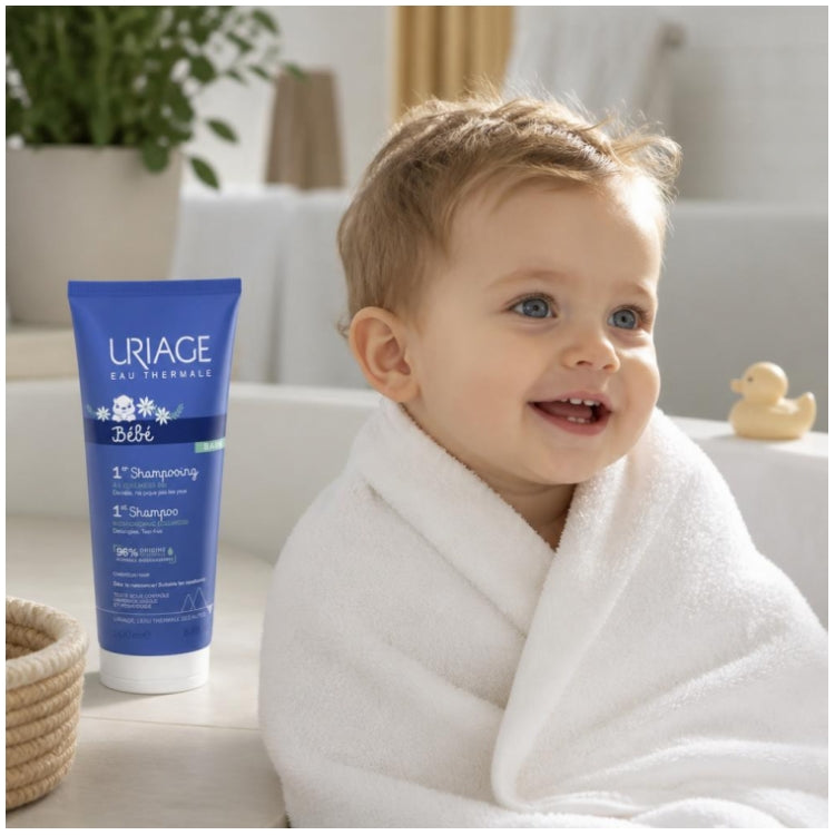 Uriage Bébé Shampoo Extra Suave Sem Sabão para Bebês e Crianças 200ml