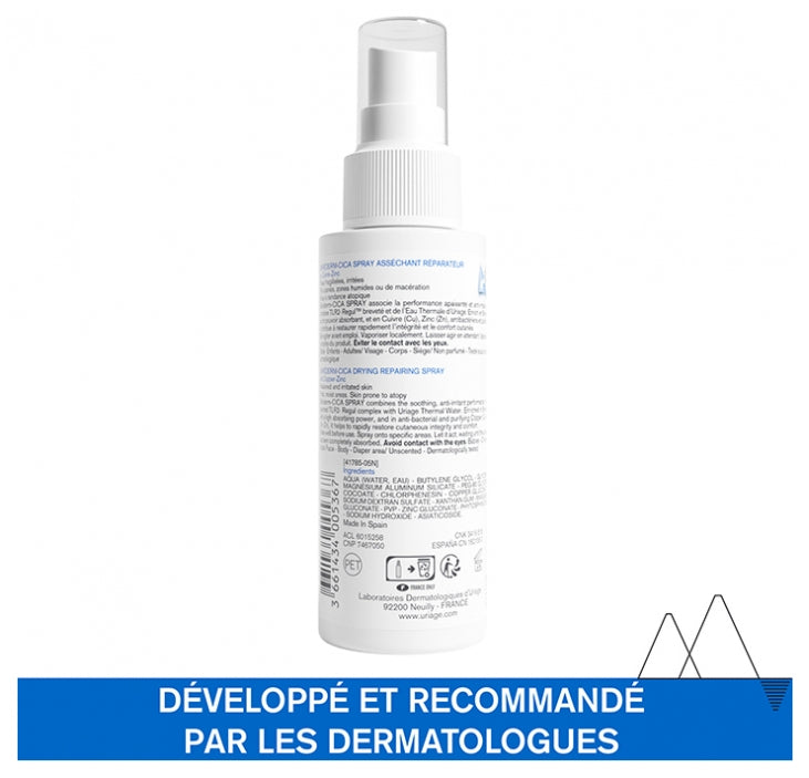 Uriage Bariederm Drying Repairing Cica-Spray 100ml (3.38fl oz)