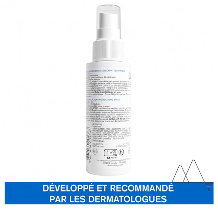 Uriage Bariederm Drying Repairing Cica-Spray 100ml (3.38fl oz)