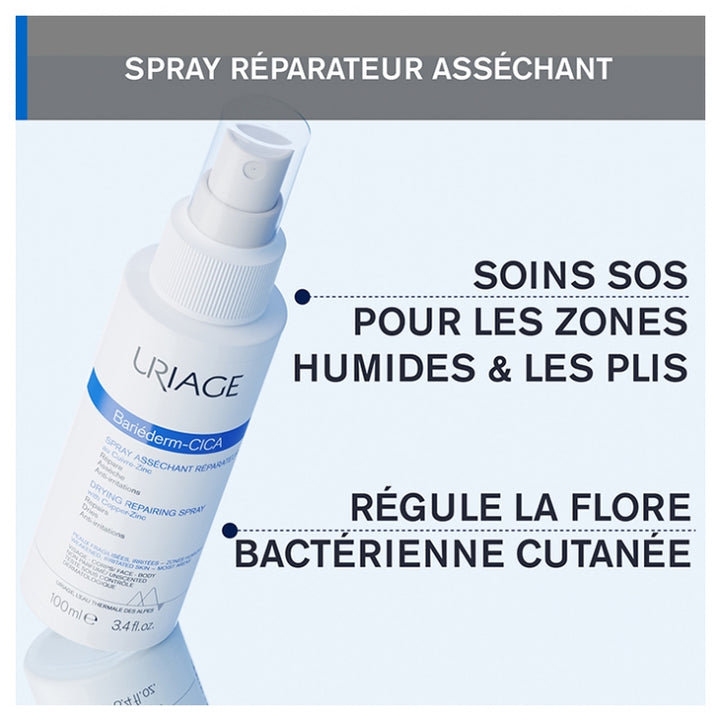 Uriage Bariederm Drying Repairing Cica-Spray 100ml (3.38fl oz)
