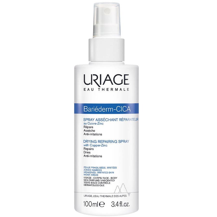 Uriage Bariederm Drying Repairing Cica - Spray 100ml (3.38fl oz) - FrenchBeautyHub