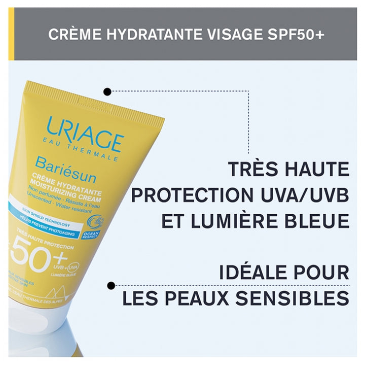 Uriage Bariésun SPF50+ Fragrance-Free Moisturizing Cream 50ml (1.69fl oz)
