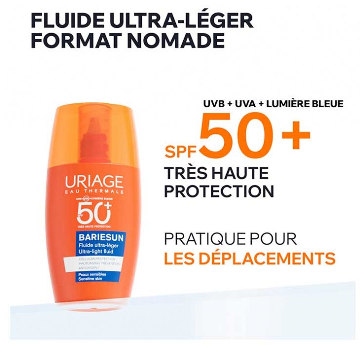 Uriage Bariésun سائل فائق الخفة SPF50+ للبشرة الحساسة 30 ml