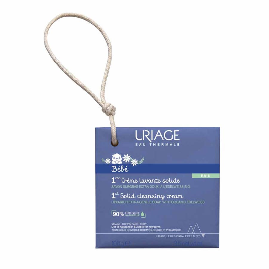 Uriage Bébé 1st Solide Cleansing Cream 125g (4.41oz) - FrenchBeautyHub