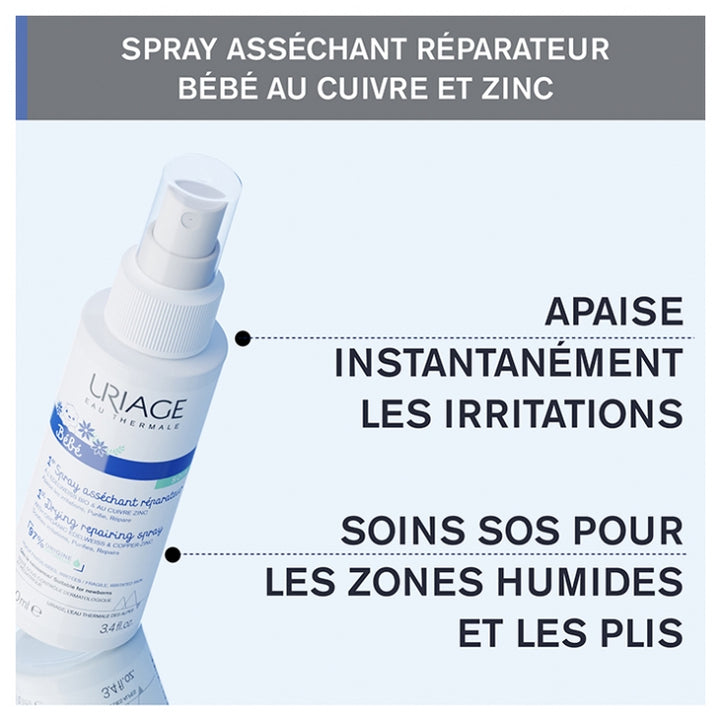 Uriage Bébé 1st Repairing Drying Spray 100ml (3.38fl oz)