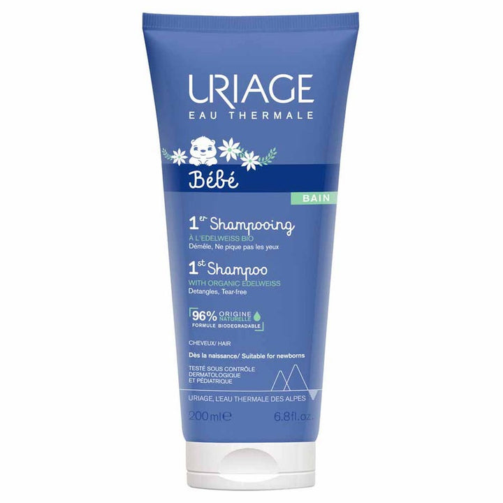 Uriage Bébé Extra Gentle Shampoo Soap Free Babies And Infants 200ml (6.76fl oz) - FrenchBeautyHub