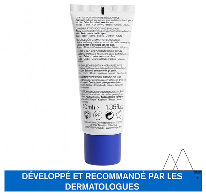 Uriage D.S . Emulsion Regulating Care Skin Prone To Irritation Redness And Scales 40ml (1.35fl oz)