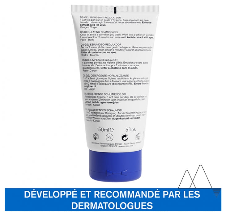 Uriage D.S. Gel moussant régulateur pour peaux irritées 150ml