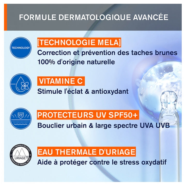Uriage Depiderm Anti-dark spot Day Care SPF50+ - Skincare 30ml (1.01fl oz)