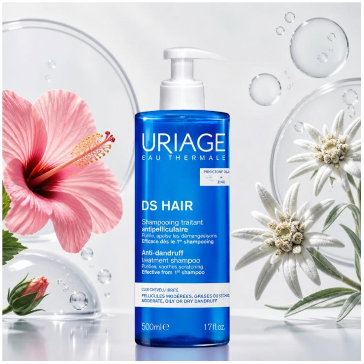 Uriage D.S Anti-dandruff treatment shampoo 500ml (16.91fl oz)