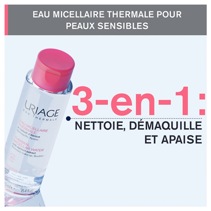 Uriage Thermal Água Micelar para Higiene Facial de Peles Sensíveis 250ml