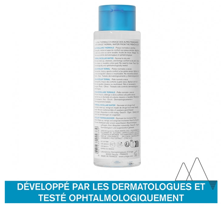 Uriage Thermal Micellar Water for Normal to Dry Skin 250ml (8.45 fl oz)