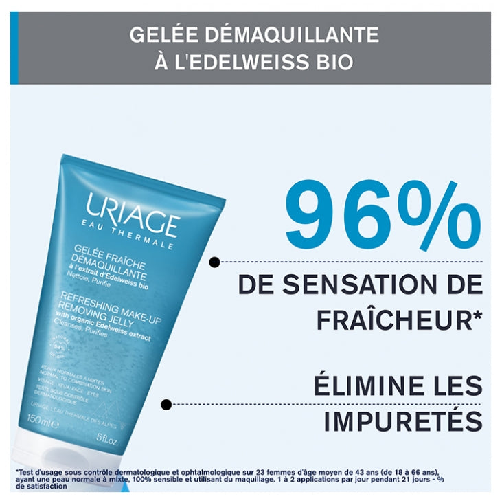 Uriage Fresh جل منظف للوجه والعينين 150ml