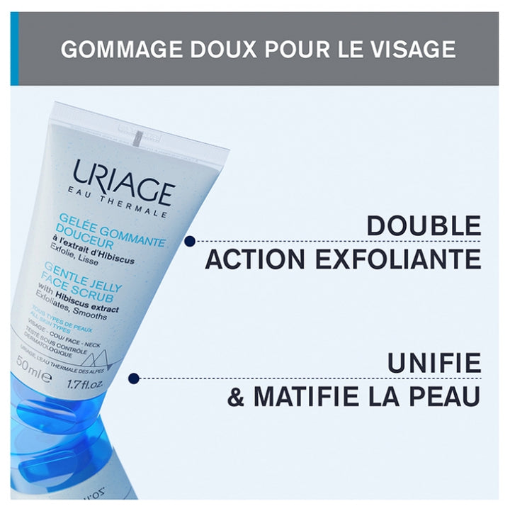 Uriage Gentle Exfoliating Gel Face Scrub 50ml (1.69 fl oz)
