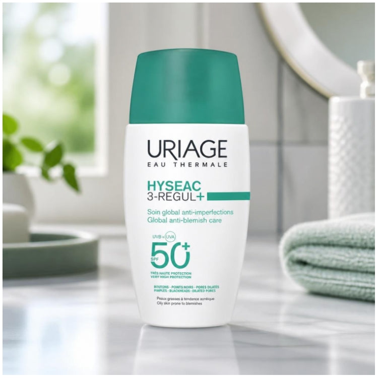 Uriage Hyseac 3-Regul+ cuidado global anti-imperfecciones SPF50+ 50ml