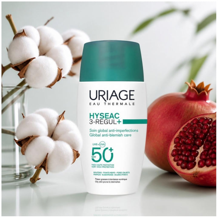 Uriage Hyseac 3-Regul+ cuidado global anti-imperfecciones SPF50+ 50ml