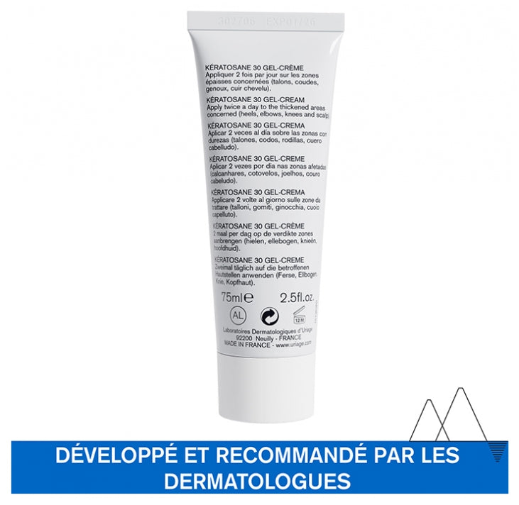 Uriage Keratosane 30 Cream Gel Localised Calluses 75ml (2.53fl oz)