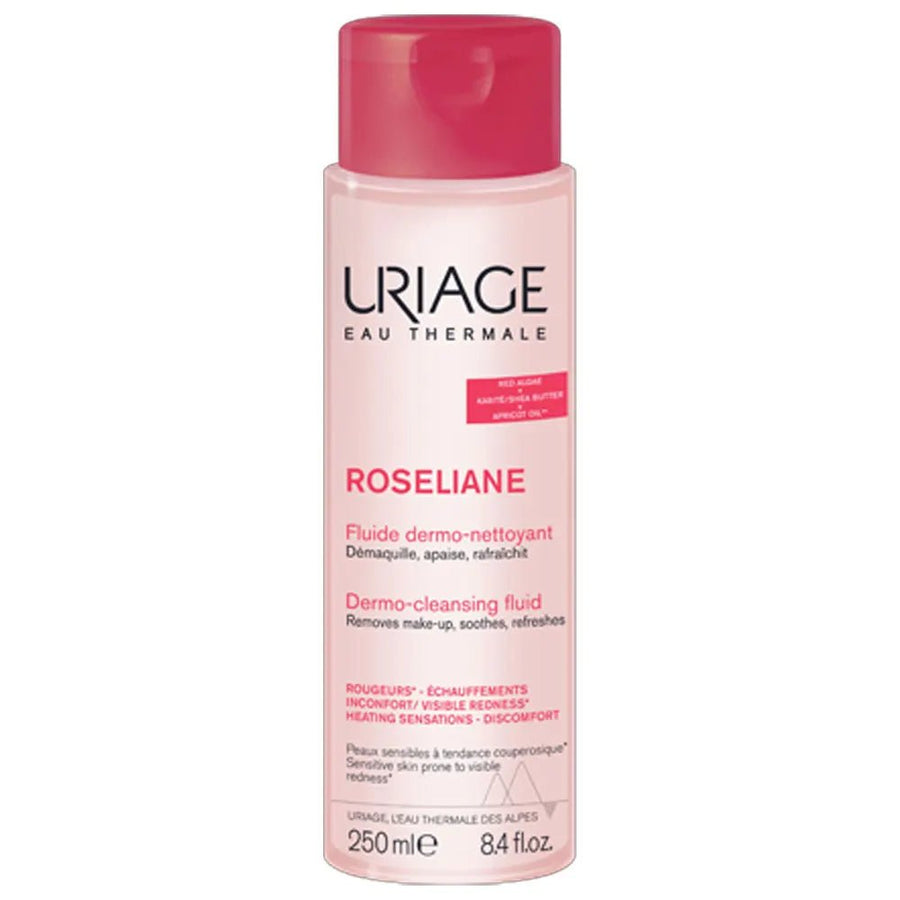 Uriage Roseliane Dermo Cleansing Fluid 250ml (8.45fl oz) - FrenchBeautyHub